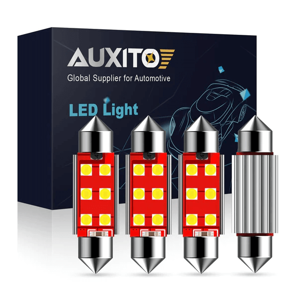 1999-2010 Ford F-350 LED Map Light Bulb - 41mm White Interior Dome Light Replacement - Perfect for Night Driving & Cab Illumination