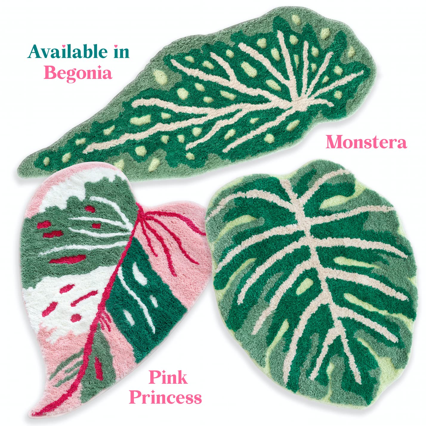 Non-Slip Monstera Leaf Bath Mat & Kitchen Rug - 32