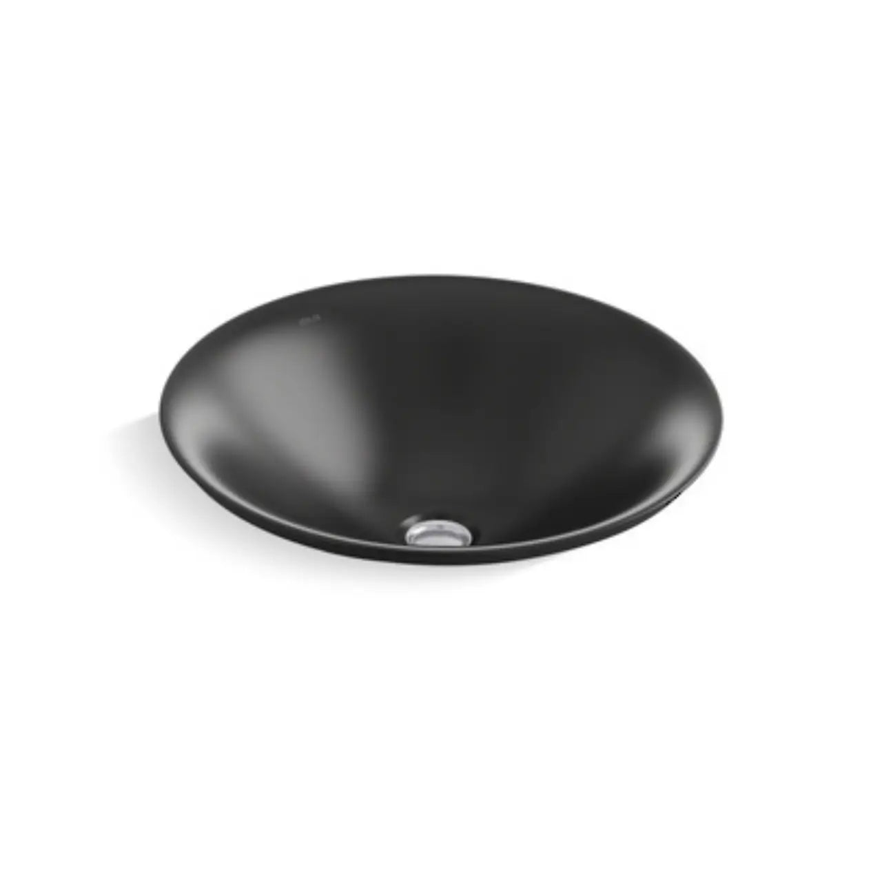 Carillion Round Basin Sink - Honed Black Granite for Modern Kitchen & Bathroom | Durable & Stylish Vanity Sink for Home Decor