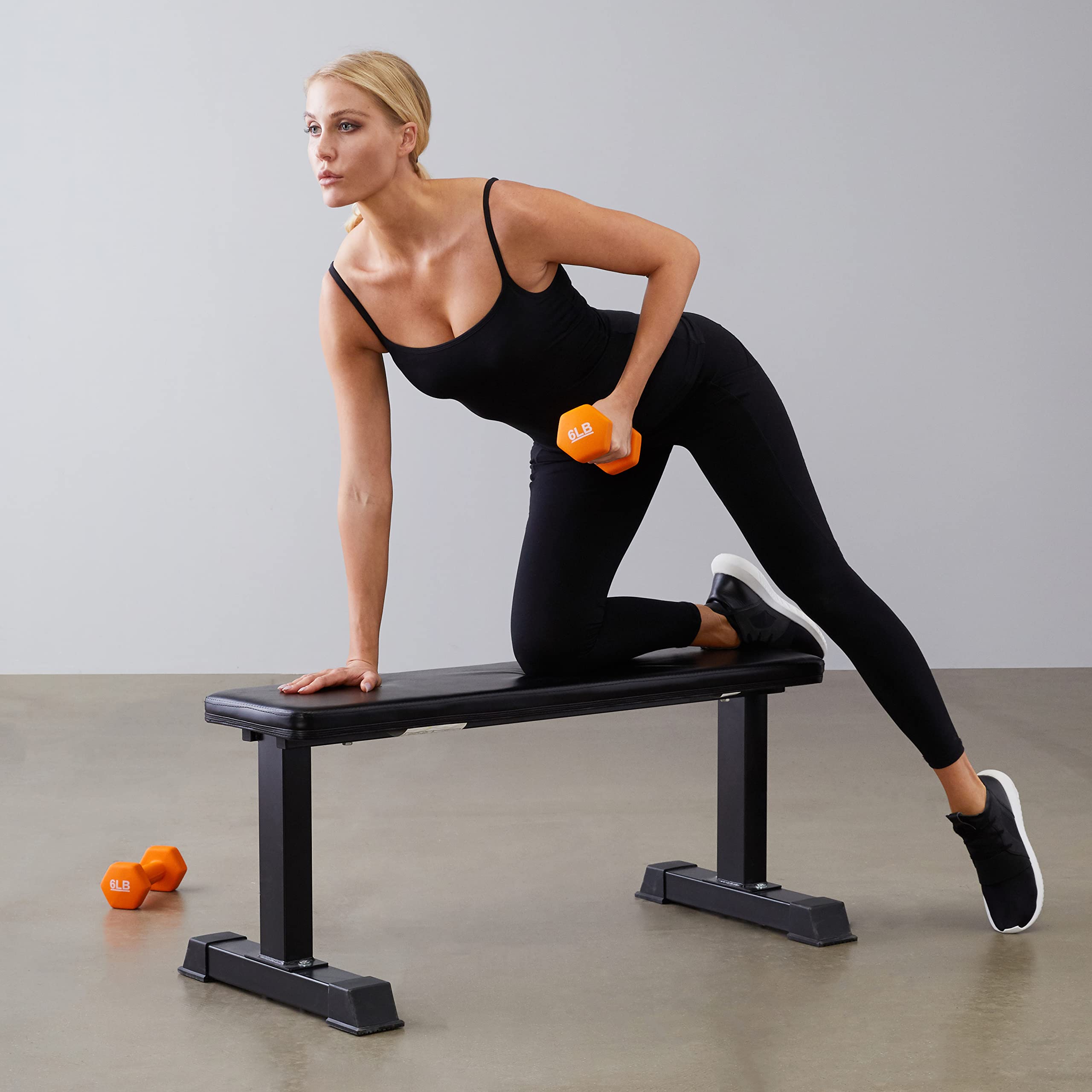 Amazon Basics Neoprene Dumbbell Hand Weights - 3lb, 5lb, 8lb Set for Home Workouts, Strength Training & Fitness | Non-Slip Grip, Durable Neoprene Coating | Perfect for Gym, Yoga, Pilates & Office Exercises