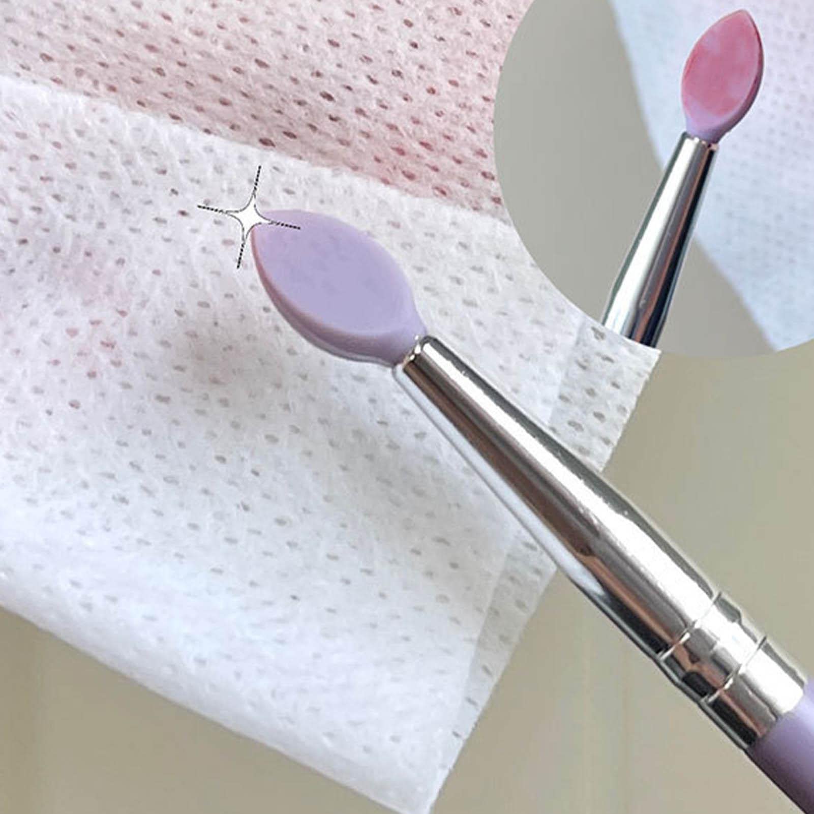 Reusable Silicone Lipstick Applicator & Flat Lip Makeup Brush Set - Perfect for Cream Lipstick, Lip Blurring Film & Eyeshadow Application | Professional Beauty Tools for Precise Lip Makeup & Smooth Blending