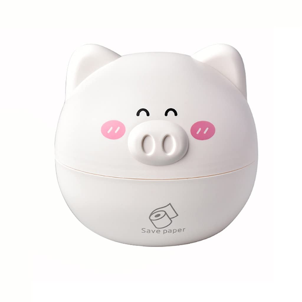 Nordic Style Round Tissue Box Holder - White Paper Tissue Dispenser for Home & Car (17x16cm) | Elegant Home Decor & Practical Car Accessory