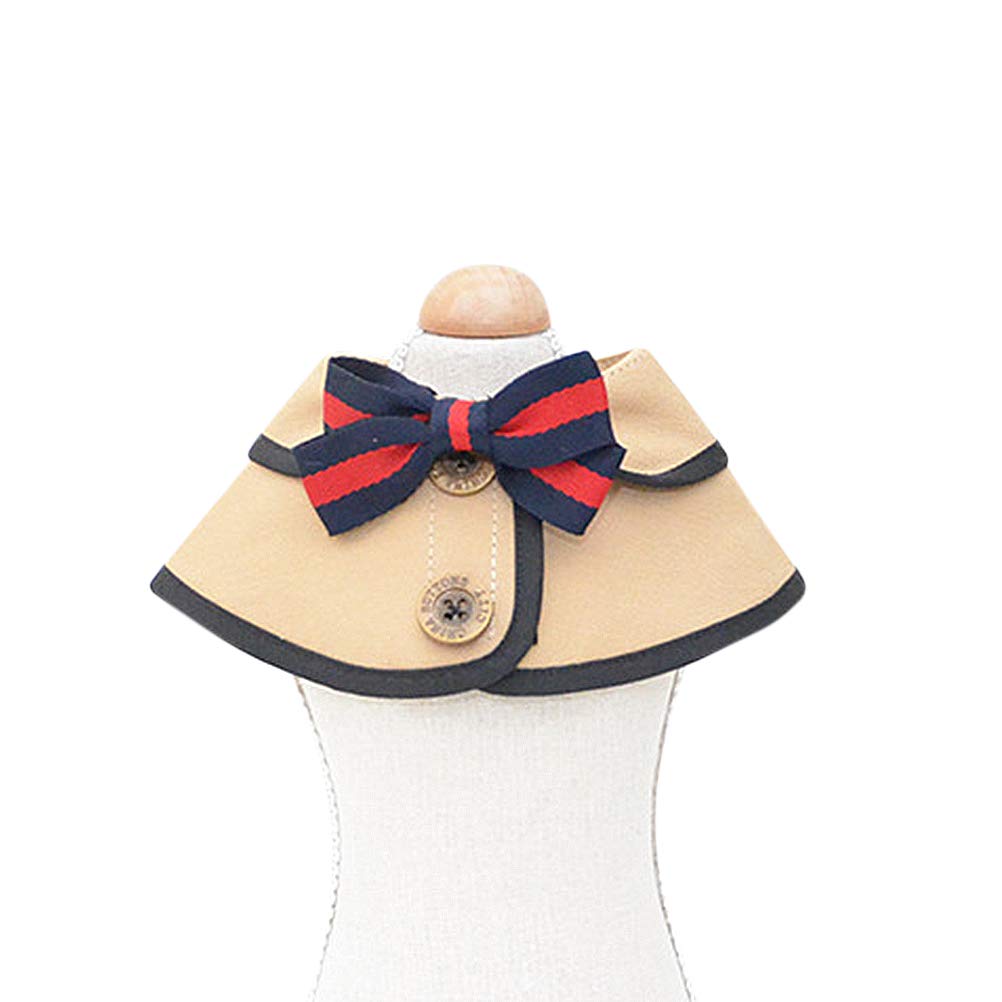 1PC Custom Cotton Dog Cape Costume - Small Puppy Collar Vest & Cat Cloak for Service Dogs | Cute Retro Pet Bandana & Handkerchief for Halloween, Christmas & Photo Shoots