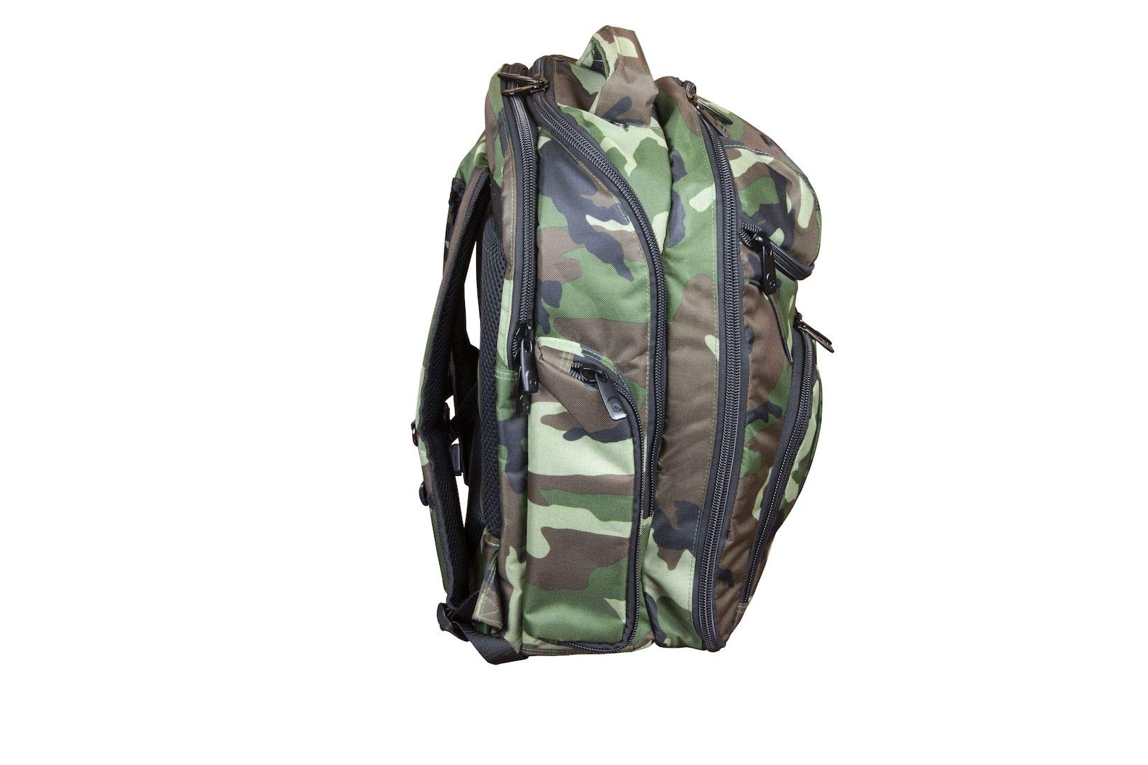 ODYSSEY Backspin 2 Digital Gear Backpack - Green Camouflage Waterproof Golf Bag for Men & Women - Perfect for Golf Courses, Travel & Outdoor Sports