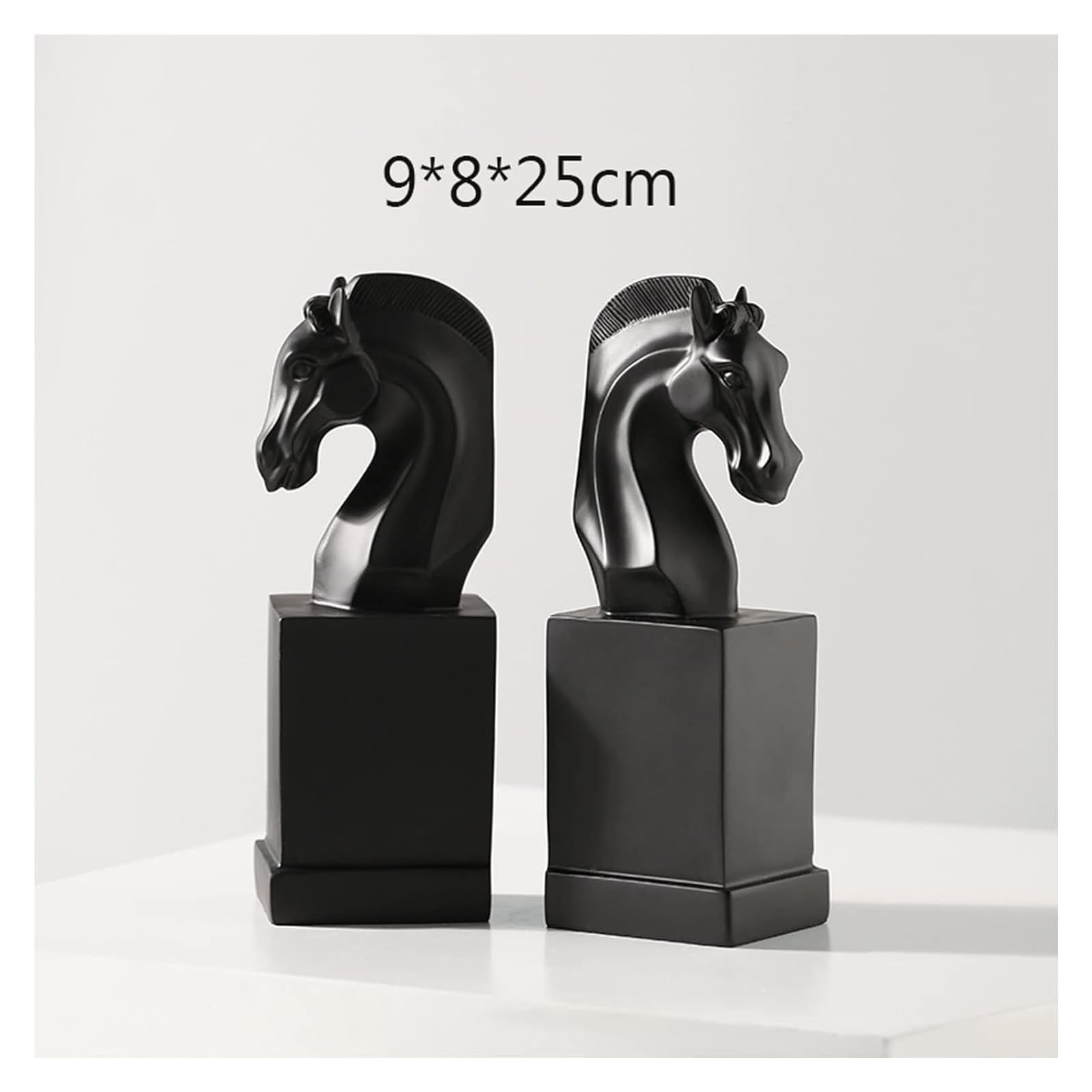 Stylish Resin Bookends for Shelves - Non-Skid Heavy Duty Book Supports, Office & Home Decor Book Stoppers - Perfect for Organizing Books, Cookbooks & Display Items