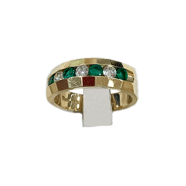 14K Yellow Gold Men's Emerald Ring for Wedding, Engagement & Special Occasions – Durable & Elegant Jewelry Gift for Him
