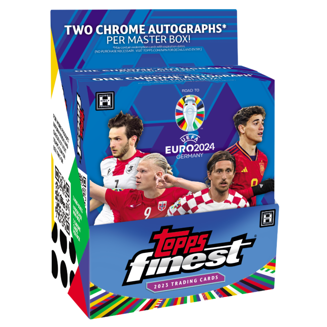 2023 Topps Finest UEFA Euro 2024 Soccer Hobby Box - Premium Collectible Trading Cards for Soccer Fans & Card Collectors - Perfect for Gifts, Investments, and Game Day Excitement