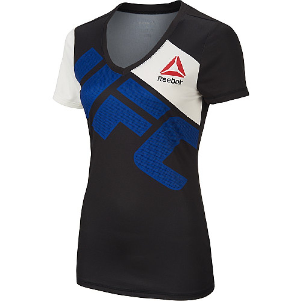 Reebok Women's UFC Jersey Custom Y - Chalk - Official Licensed Fightwear for Training, MMA & Fitness - Perfect for UFC Fans & Athletes