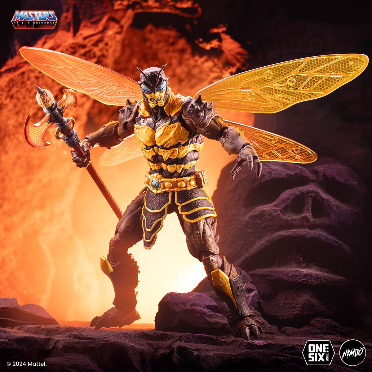 Masters of the Universe Buzz Off 1/6 Scale Action Figure - Timed Edition Collectible for Fans and Display - Perfect for Home Decor, Office Display, and Gift Giving