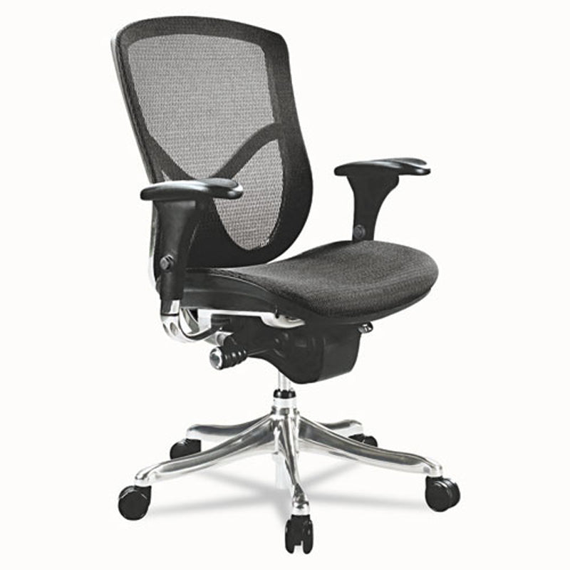 EQ Ergonomic Office Chair with Lumbar Support - Adjustable Height Mesh Back Computer Desk Chair for Home & Office Use - Comfortable Task Chair for Long Hours Sitting