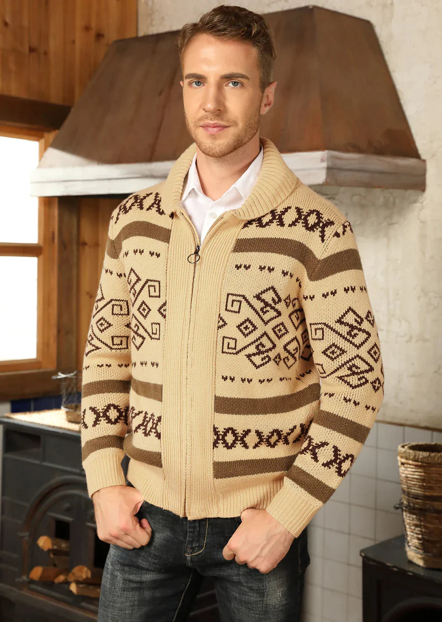 Men's Casual Button Down Knitted Cardigan Sweater for Winter Warmth - Perfect for Office, Date Night & Outdoor Activities