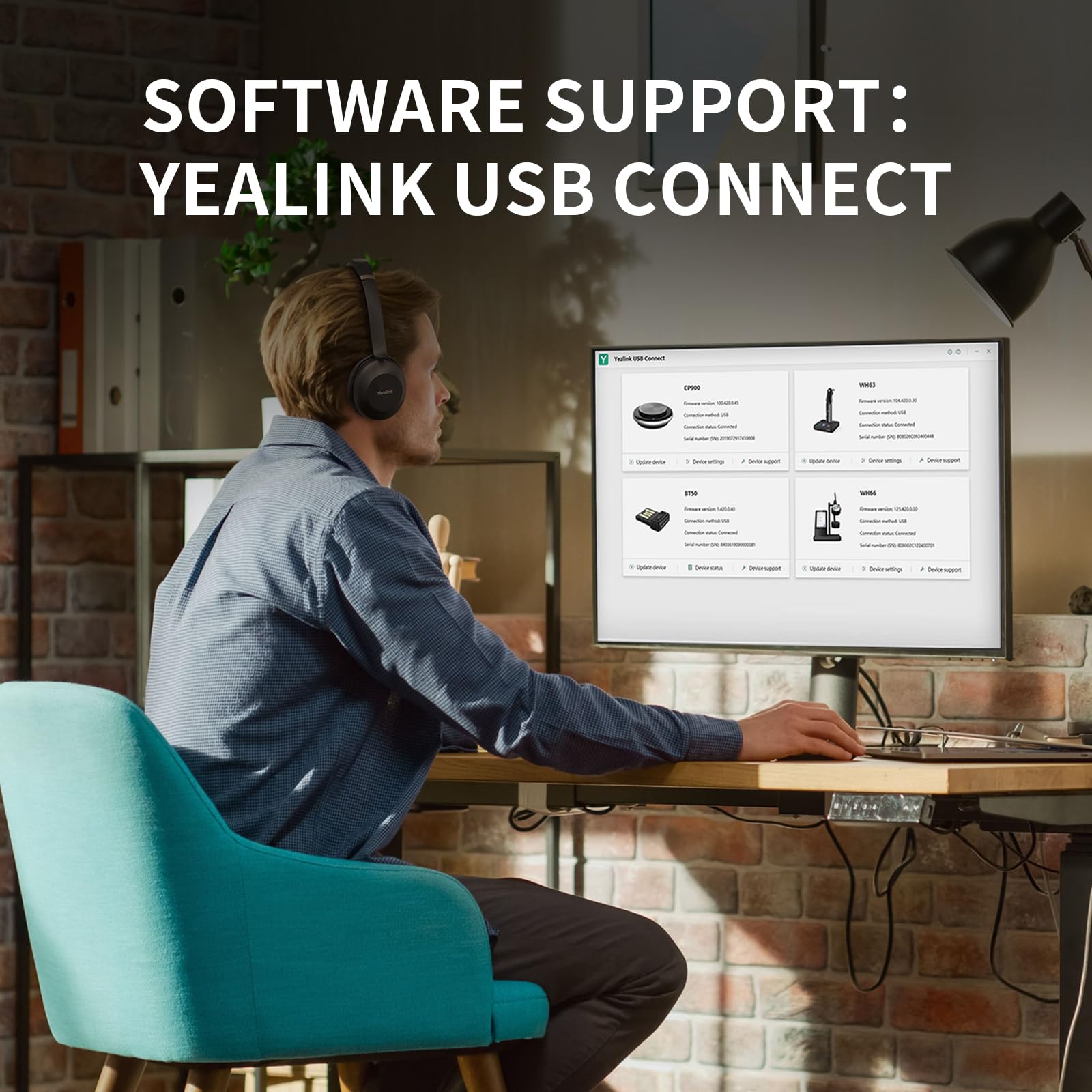 Yealink UH37 Professional USB Headset with Noise Cancelling Microphone for PC/Laptop - Volume Control, VoIP, Skype, Zoom, Teams Compatible - Perfect for Online Meetings, Remote Work & Call Centers (USB-A)