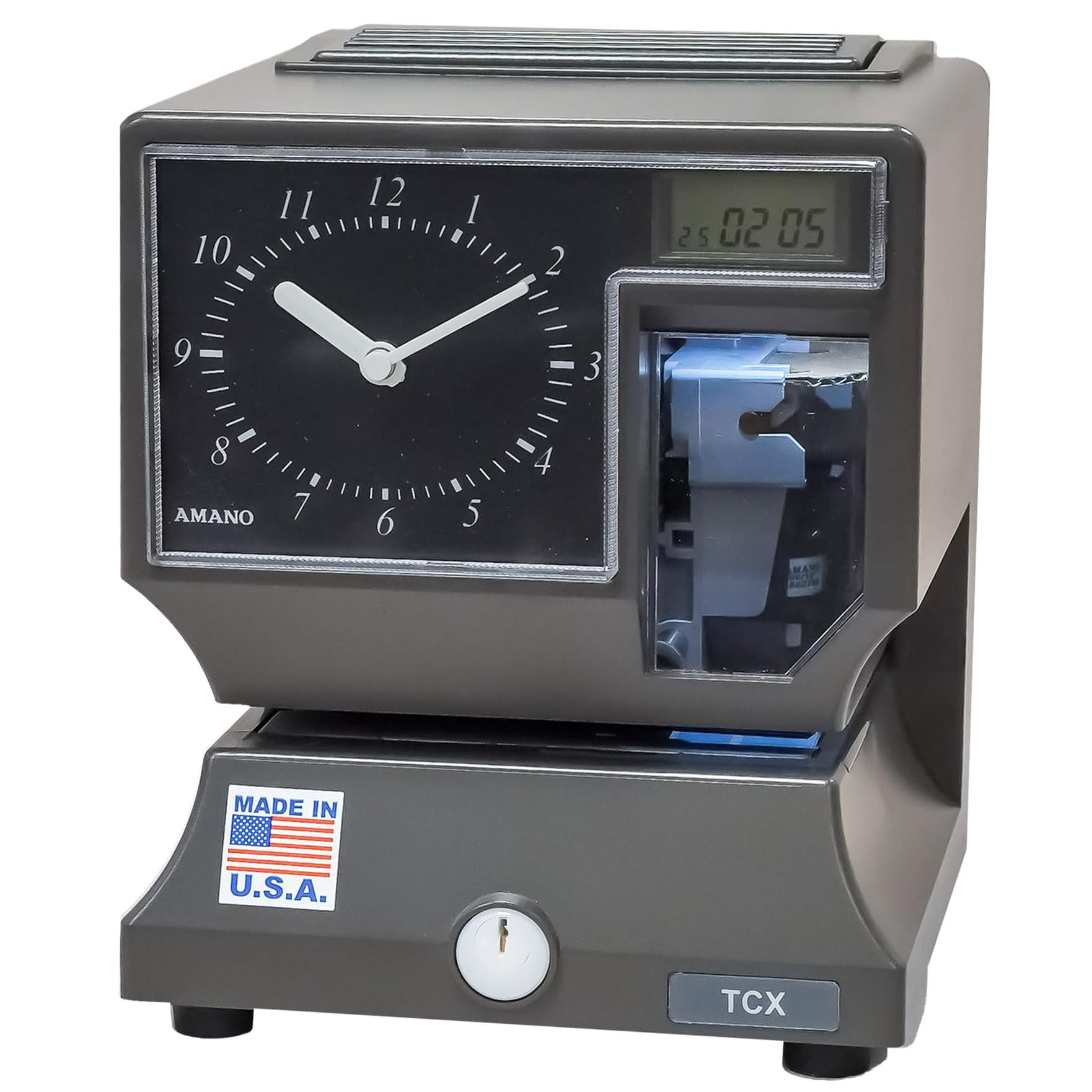 AMANO TCX-21 Digital Time Clock - Reliable Employee Time Tracking & Stamping Machine for Small Businesses | Perfect for Office Attendance, Payroll & Workforce Management