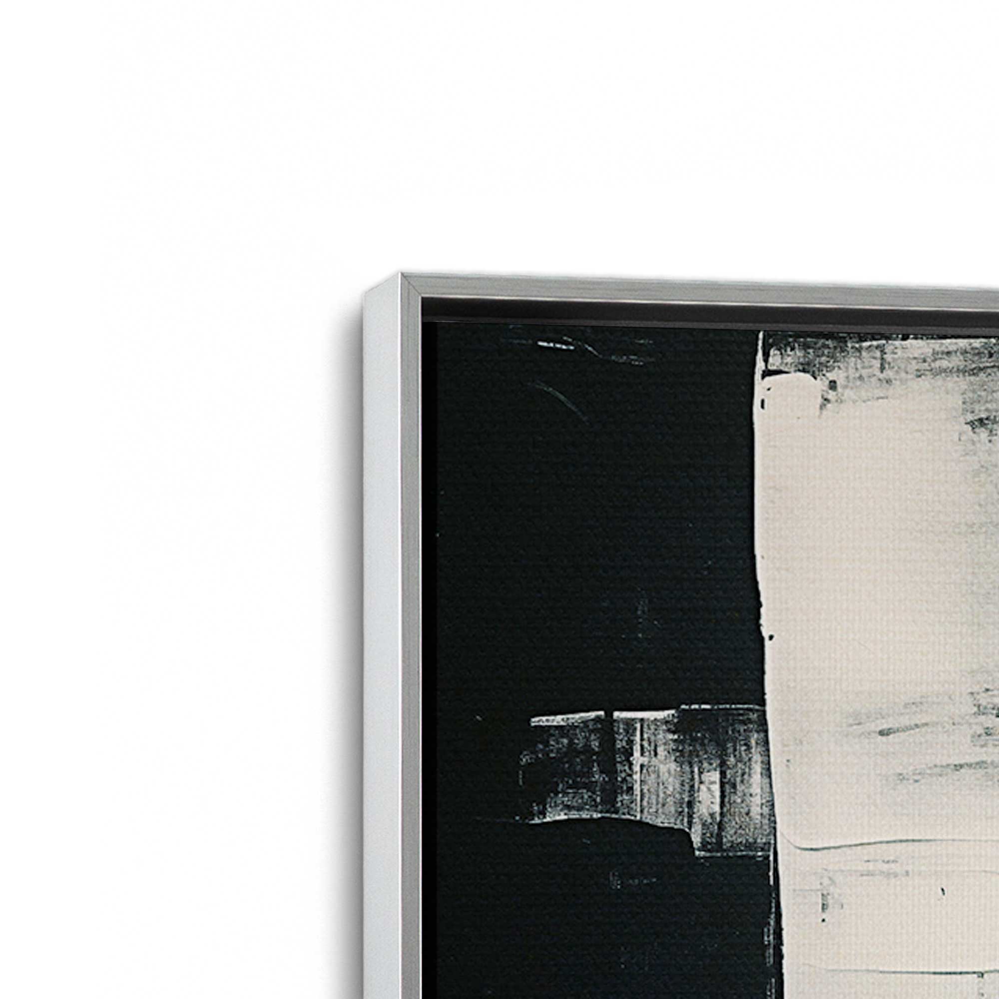 Eclipsed Onyx Tangle I Abstract Art Print on Canvas - Modern Wall Decor for Living Room, Bedroom & Office