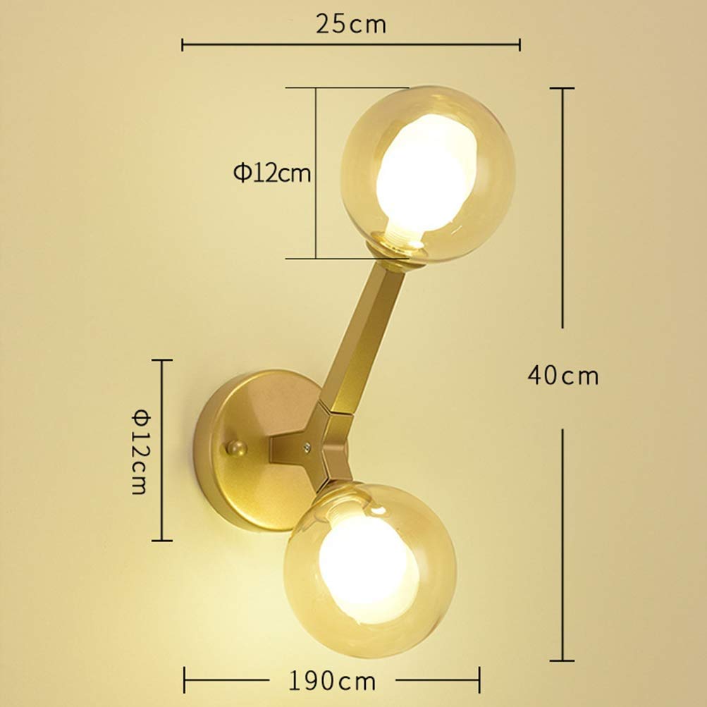 Modern LED Wall Sconce Lighting Fixture - Indoor Plaster Wall Lamp for Living Room, Bedroom, Hallway - Energy Efficient Home Decor for Ambient & Accent Lighting