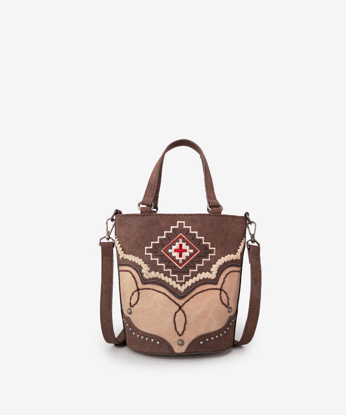 Montana West Aztec Crossbody Purse for Women - Stylish Leather Handbag with Adjustable Strap - Perfect for Daily Use, Shopping & Travel