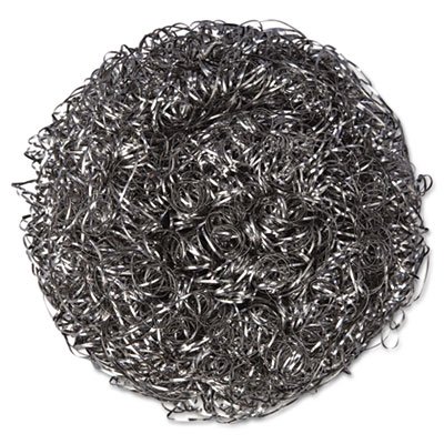Premium Stainless Steel Scrubber Pads - Heavy Duty Cleaning Pads for Pots, Pans & Grill (6-Pack) - Rust-Free Kitchen Scouring Pads for Tough Stains & Burnt Food - Ideal for Home, Restaurant & Outdoor Cooking
