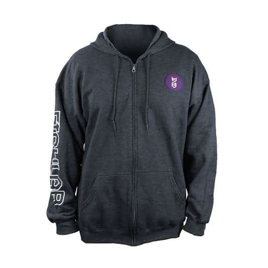 FishLab Gray Zip Up Hoodie for Men & Women - Lightweight Fleece Pullover with Front Pockets - Perfect for Casual Wear, Outdoor Activities & Gym Workouts