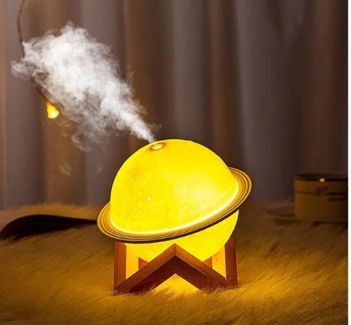 Milex Moon Light Humidifier - Cool Mist Ultrasonic Humidifier with Night Light for Bedroom, Nursery, Office - Quiet Air Moisturizer for Dry Skin, Allergies, and Better Sleep