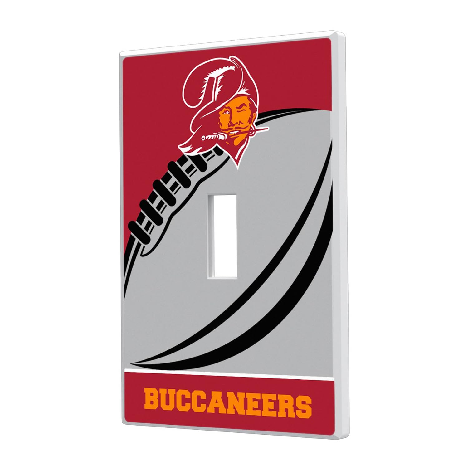 NFL Team Logo Light Switch Cover - Single Toggle Wall Plate for Home & Office Decor - Perfect for Football Fans Bedroom, Game Room, and Sports Bar