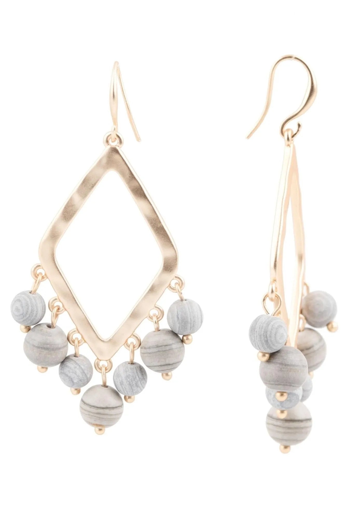 Sparkling Beaded Diamond Dangle Earrings for Women - Elegant Party & Wedding Jewelry Gift