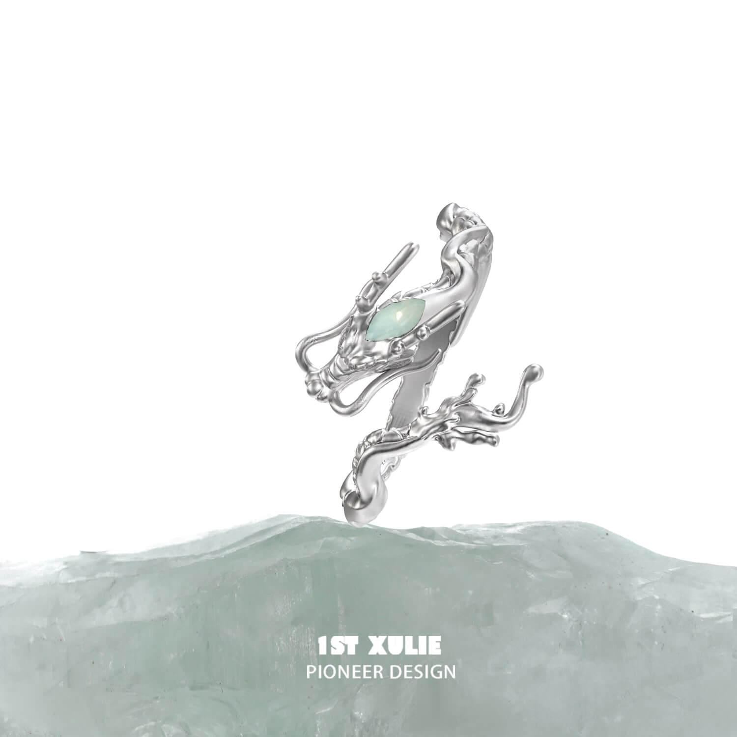 Sterling Silver Opal Crystal Open End Ring - S925 Real Silver Adjustable Stackable Ring for Women - Perfect for Everyday Wear, Gifts & Boho Jewelry Collection