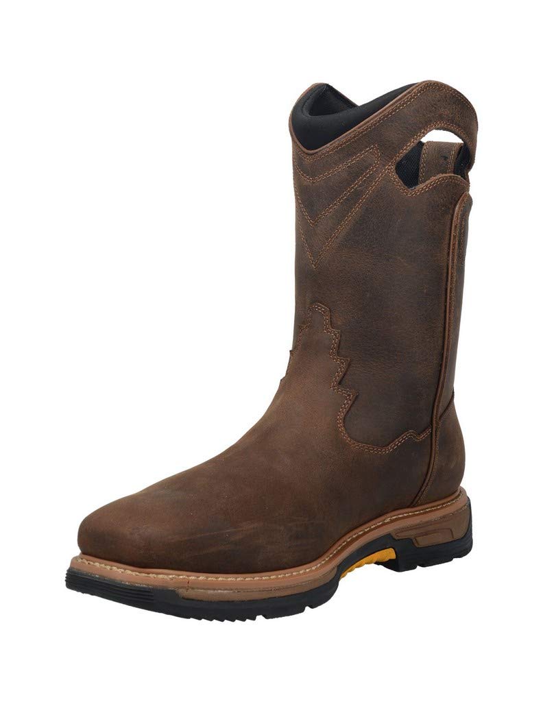 Dan Post Men's Thunderhead Waterproof Work Boots - Brown Leather Safety Shoes for Construction & Outdoor Work | Comfortable Casual Wear for Hiking & Daily Use