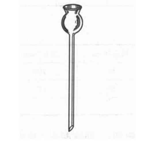 Premium Lab Glass Thistle Tube with Long Stem - Straight Funnel for Chemistry Experiments, Distillation & Essential Oil Extraction | Durable Borosilicate Glass for Scientific Labs & Home DIY Projects