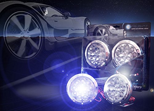 Can-Am Ryker Spyder F3 RT RS ST F3-P Blue LED Auxiliary Driving Fog Lights - Waterproof Off-Road Lights for Night Driving & Adventure Riding