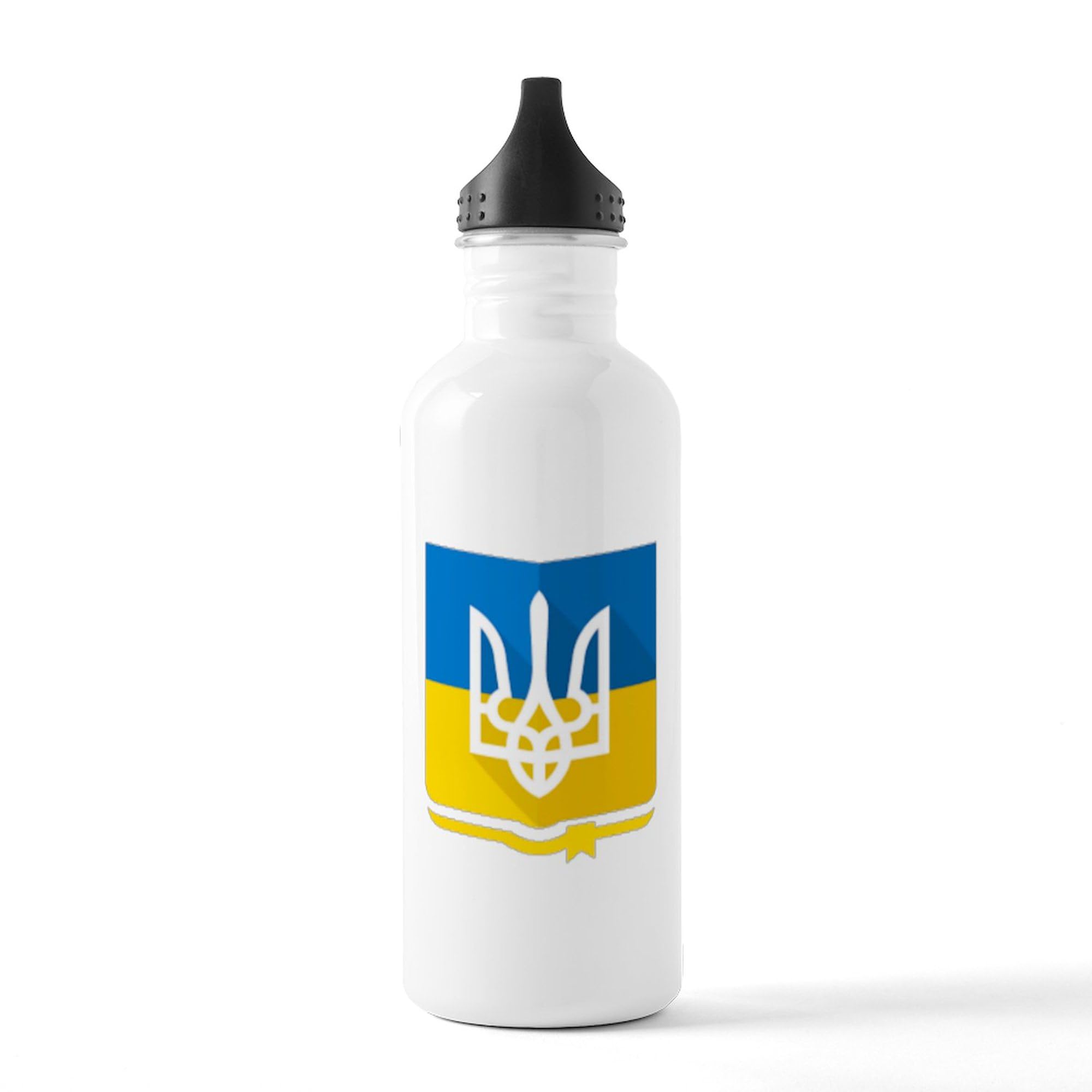 Ukraine Flag 1.0L (34 oz) Stainless Steel Water Bottle - Insulated, Leakproof & Durable - Perfect for Travel, Gym & Outdoor Activities