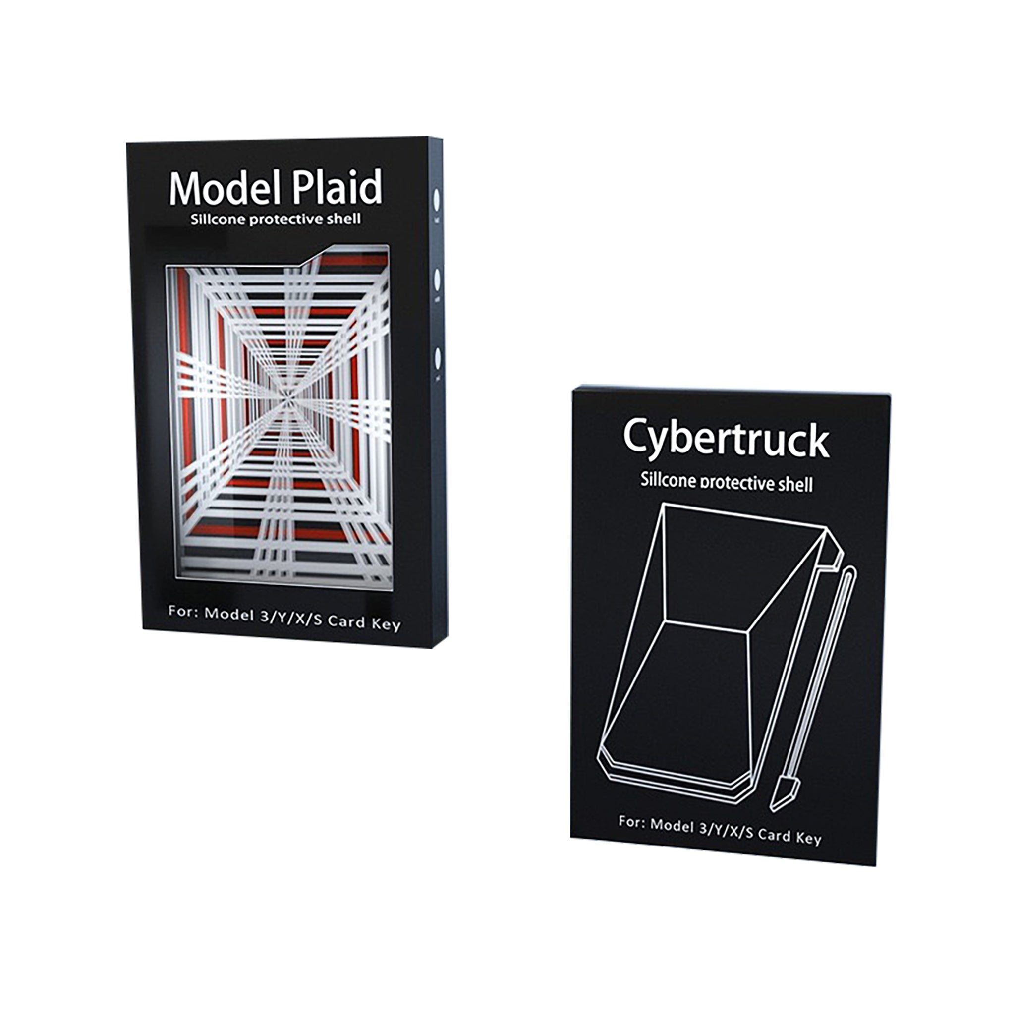 Premium Silicone Key Card Holder for Tesla Model S/3/X/Y/Cybertruck - RFID Protection, Slim Design - Perfect for Tesla Owners, Daily Commute & Secure Access