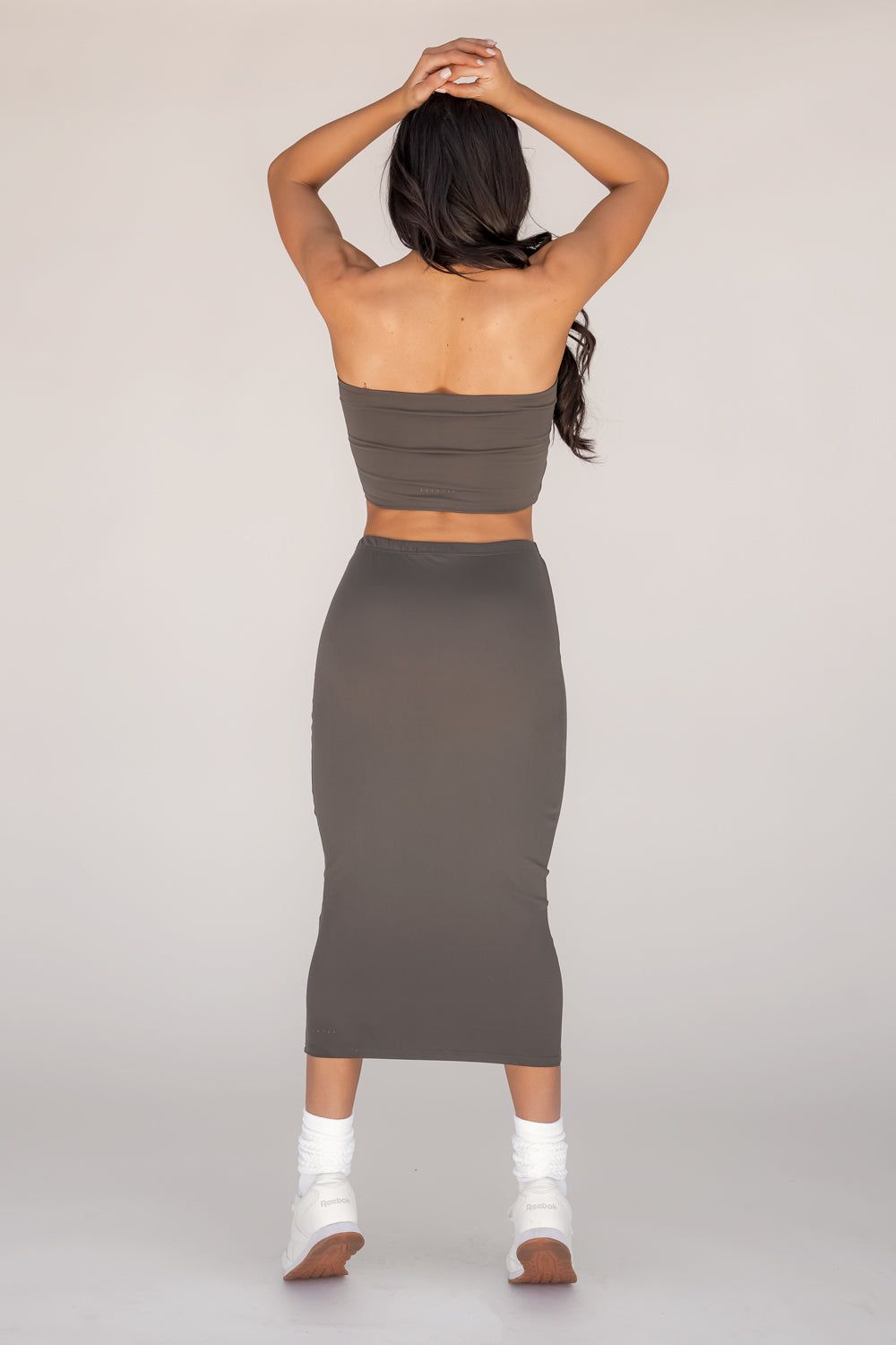 Celina Midi Skirt for Women - Earth Tone Flowy A-Line Skirt with Pockets | Perfect for Casual Wear, Office Outfits & Spring Summer Fashion