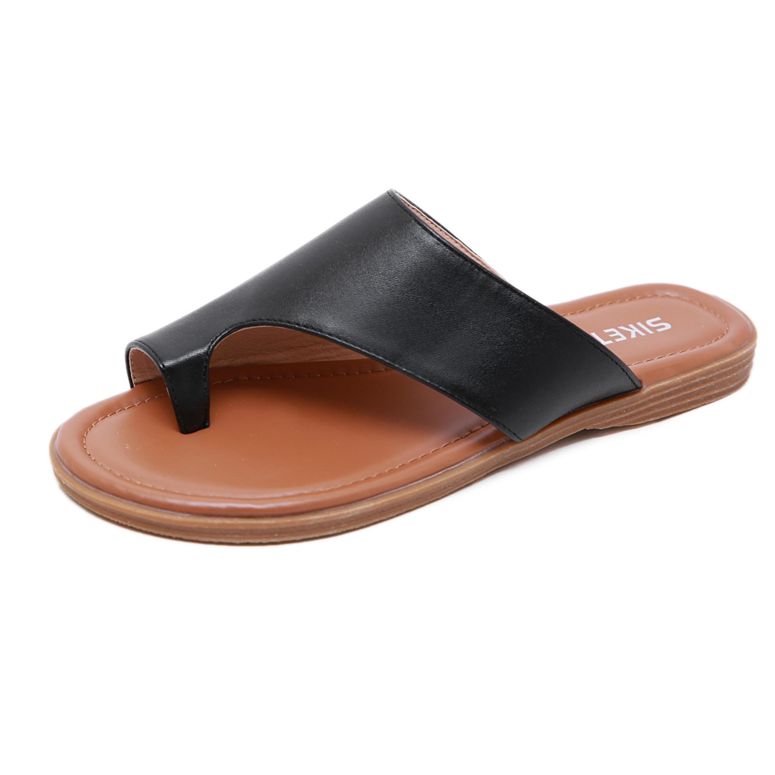 Women's Comfortable Thong Sandals - Open Toe Beach Slides & Flip Flops for Summer Walking | Perfect for Beach Vacations, Poolside Lounging and Casual Outings