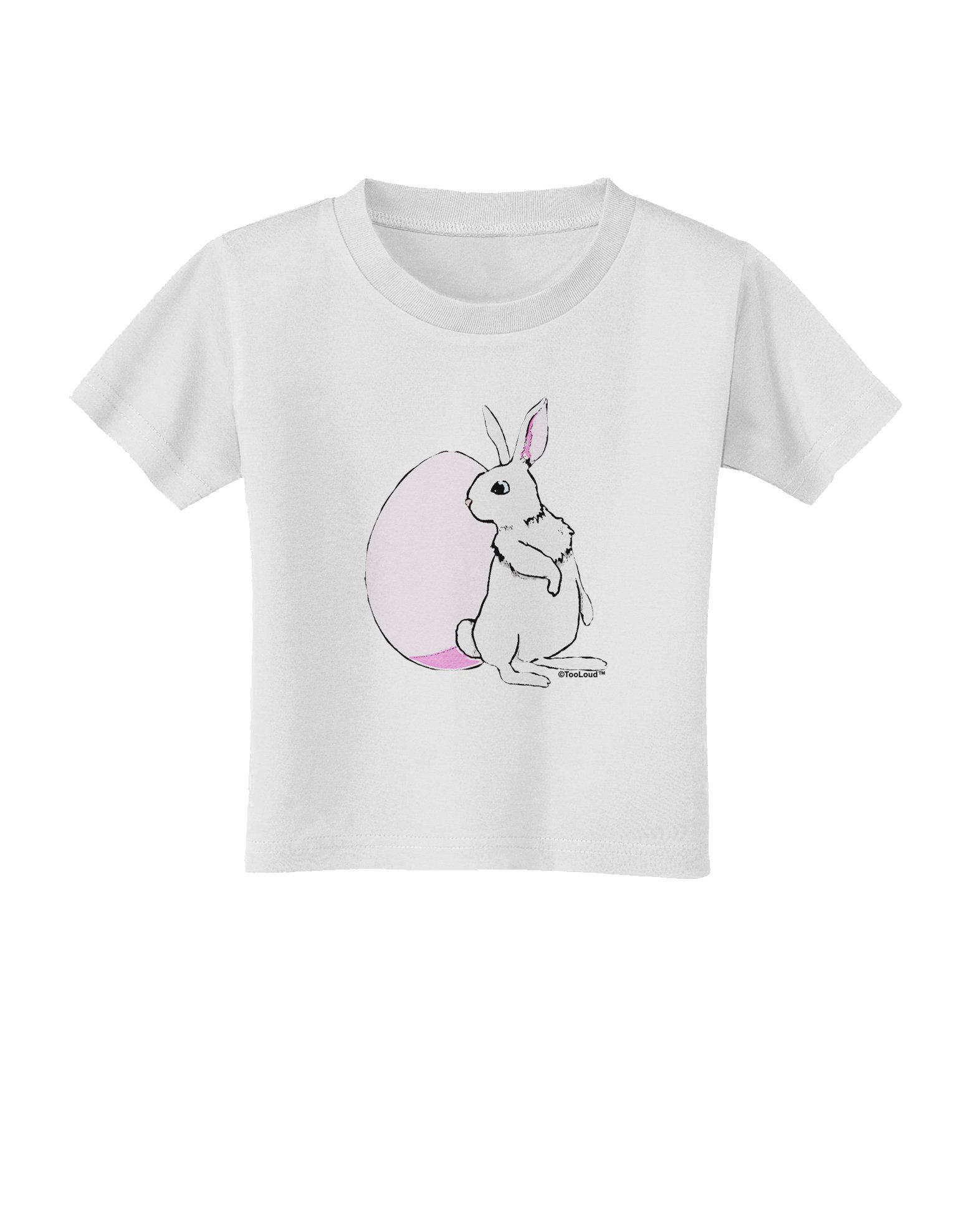 TOOLOUD Easter Bunny & Egg Print Toddler T-Shirt - Cute Spring Outfit for Boys & Girls | Easter Egg Hunt, Family Photos & Holiday Celebrations