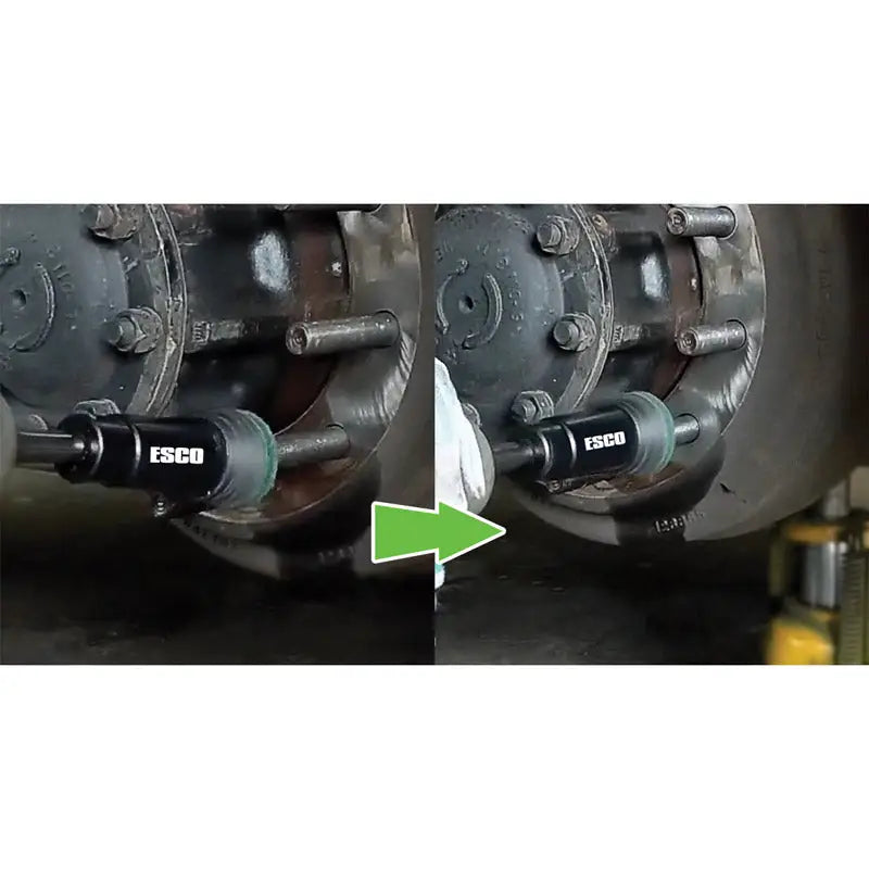 ESCO 50172 HD Impact Driven Hub/Stud/Wheel Cleaner - Heavy Duty Rust & Grime Remover for Automotive & Industrial Use - Perfect for Trucks, Trailers, and Heavy Equipment Maintenance