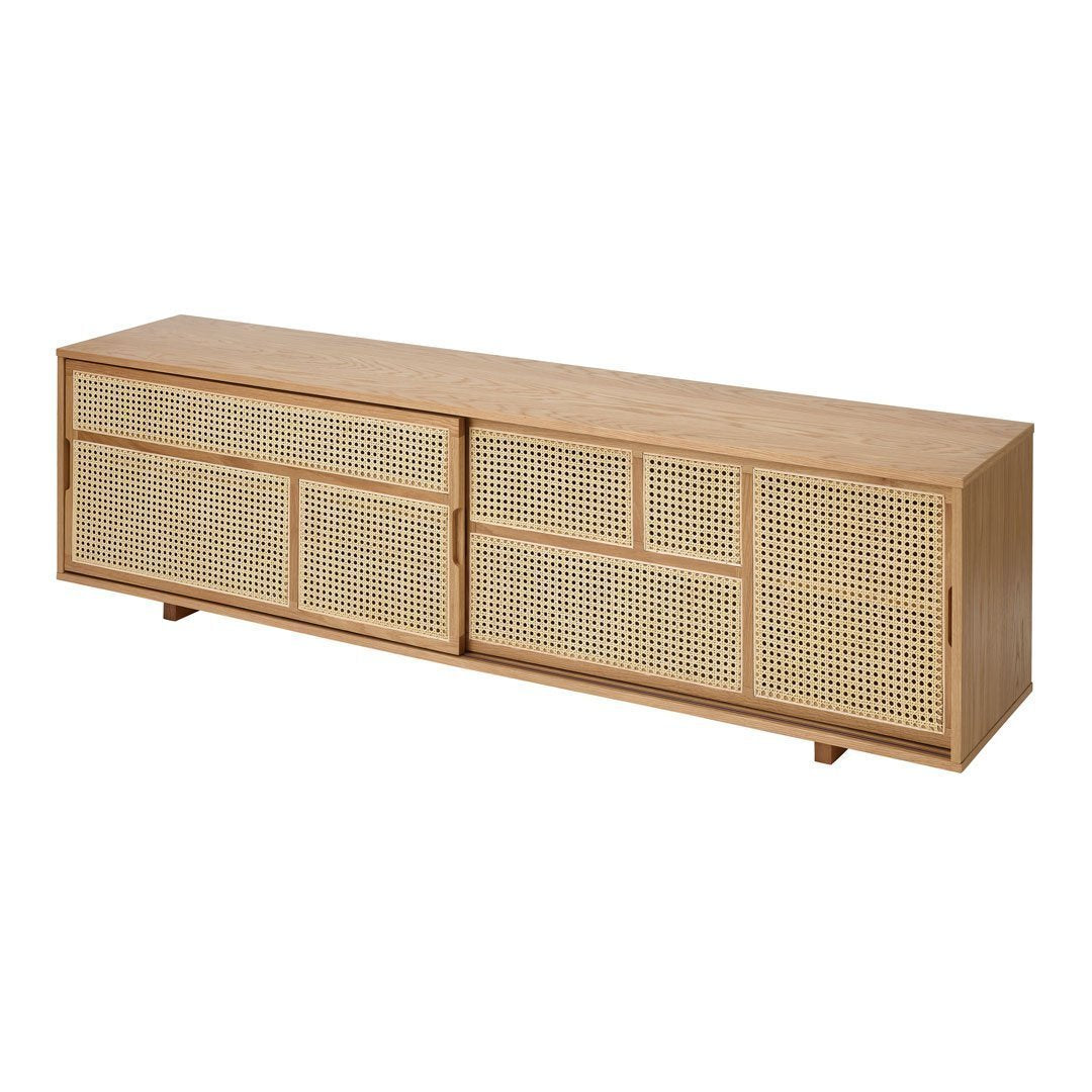 Modern Air Sideboard with Storage - Low Profile Design for Small Spaces | Perfect for Living Room, Bedroom, or Entryway Organization