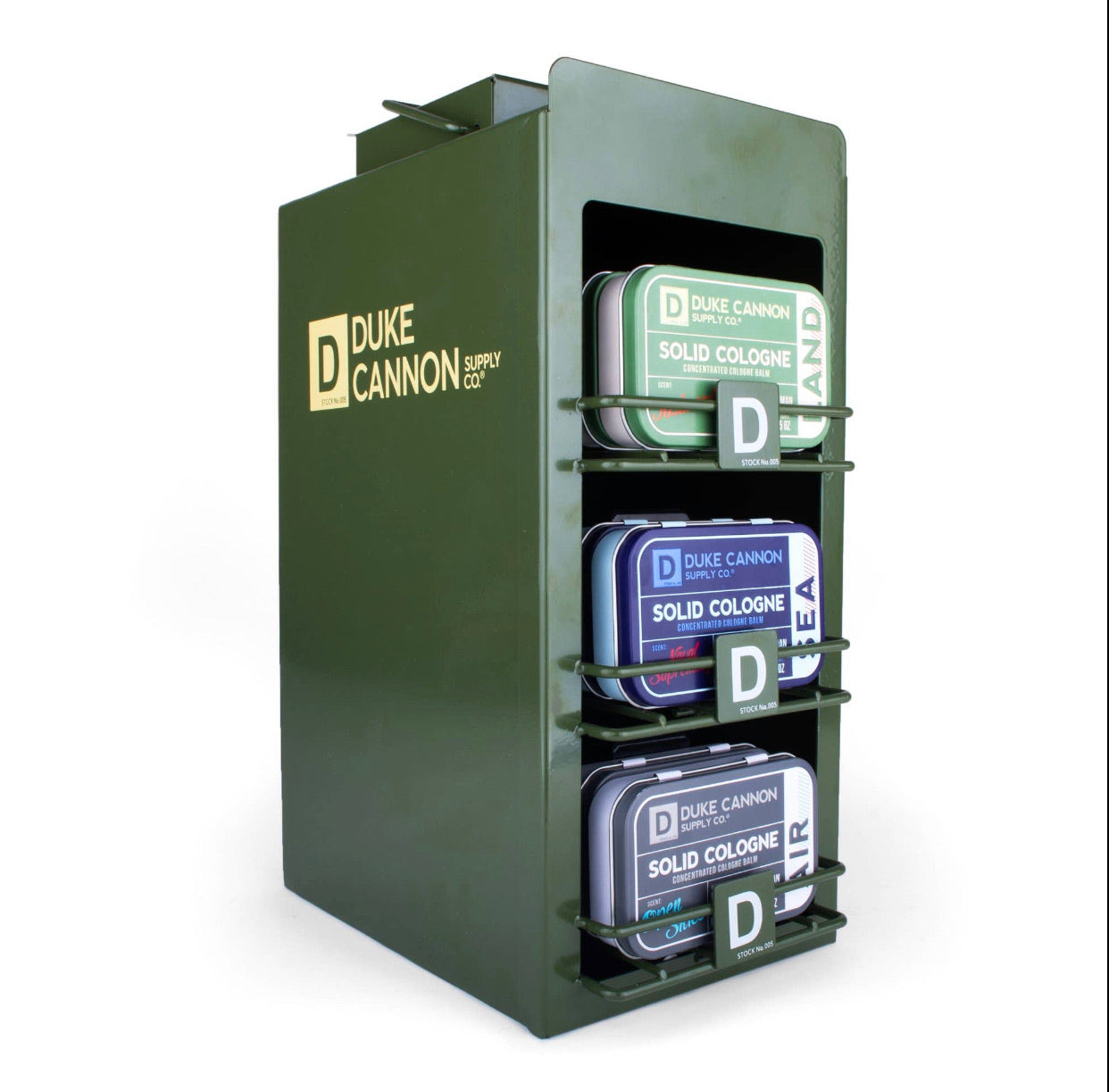 Duke Cannon Solid Cologne for Men - Military-Inspired Ammo Can Scent - Long Lasting Fragrance for Everyday Use & Travel
