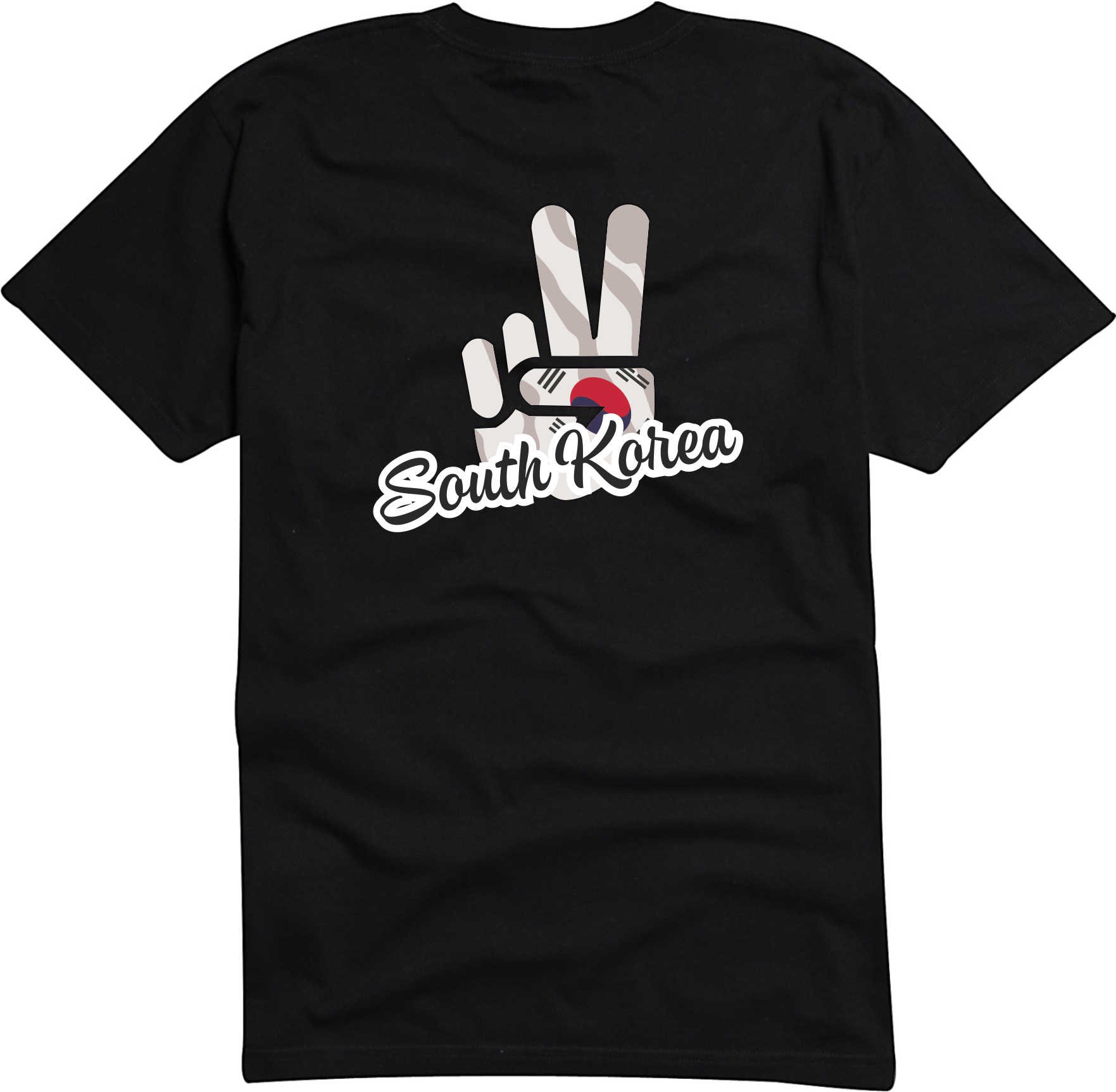Black Dragon T-Shirt Man - JDM Style Die Cut Design - South Korea Flag - Victory Win Graphic - Perfect for Car Enthusiasts & Streetwear Fashion