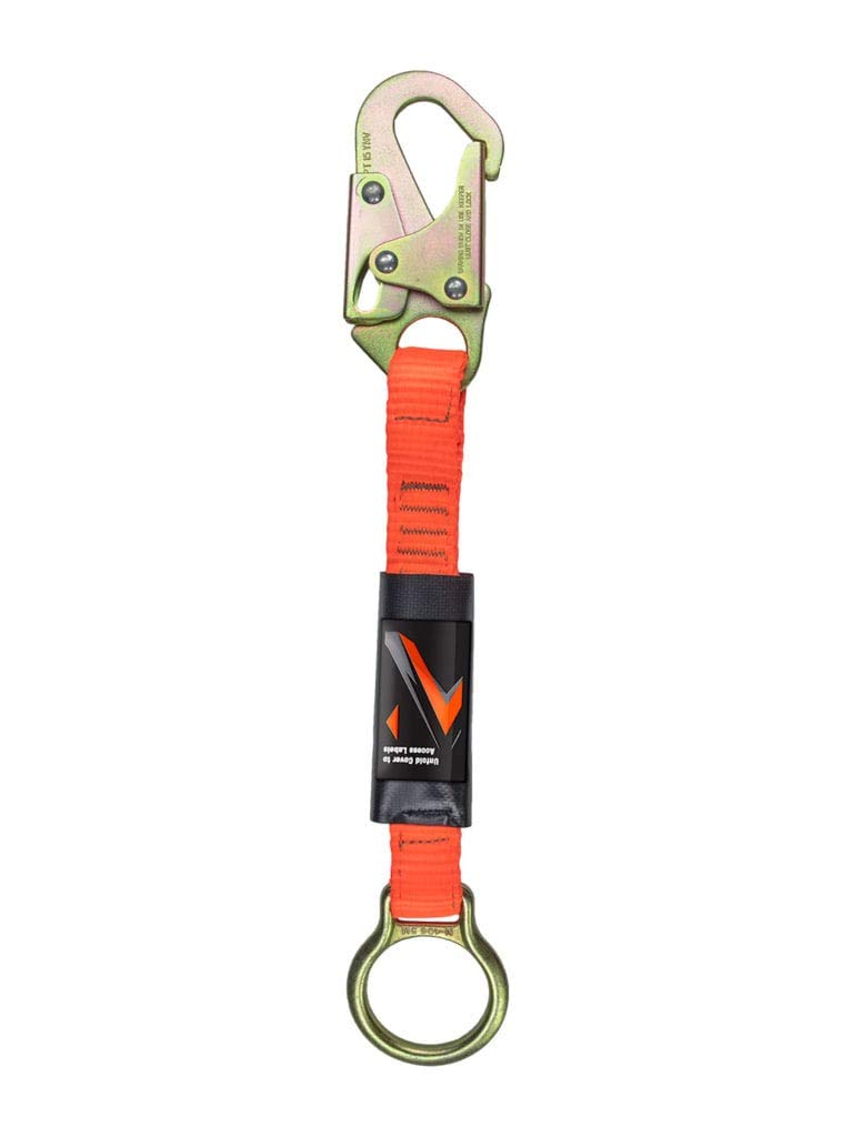 Warthog Pass Through Safety Harness Fall Protection Kit - 6ft Double Leg Shock Absorbing Lanyard with D-Ring Extender - OSHA Compliant for Construction, Roofing & Industrial Work