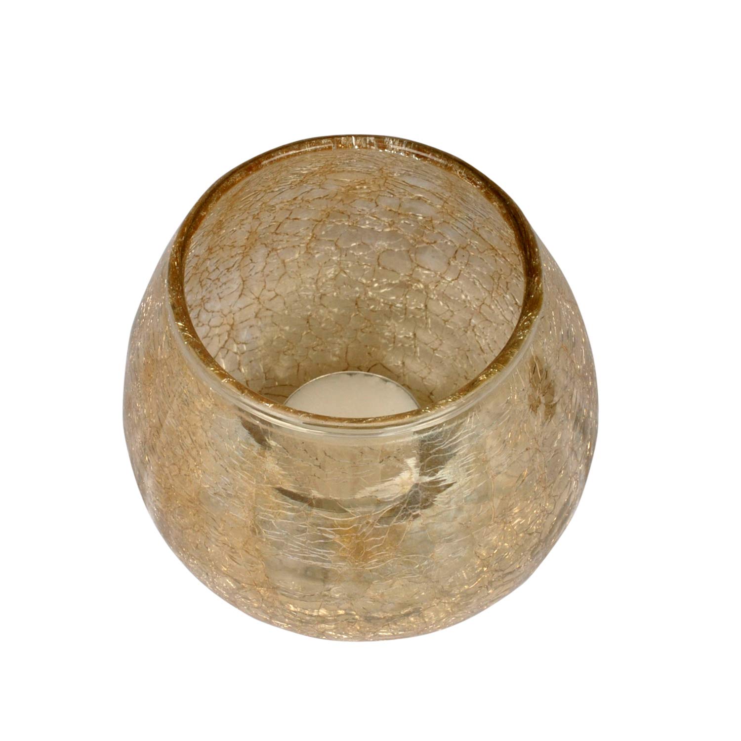 Romantic LED Tea Light Candle Holder for Halloween Decor - Battery Operated Flameless Votive Lights for Living Room, Bedroom, Wedding & Party Decorations - Set of 1 (Perfect for Table Centerpieces, Dinner Ambiance & Holiday Lighting)