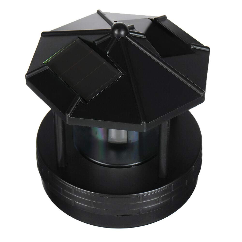 360° Rotating Solar LED Lighthouse Lamp - Waterproof Outdoor Garden Decor for Yard, Patio & Landscape Lighting | Perfect for Coastal, Beach & Backyard Themes