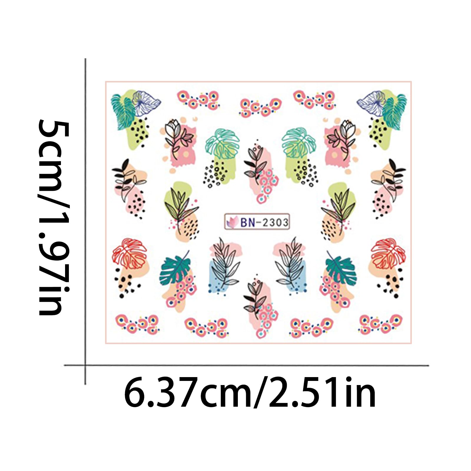 12 Sheets Flower Water Transfer Nail Decals - Assorted Blossom, Geometric & Leaf Designs for DIY Manicure | Watermark Nail Art Stickers for Women | Perfect for Parties, Weddings & Home Nail Care (28 Designs)