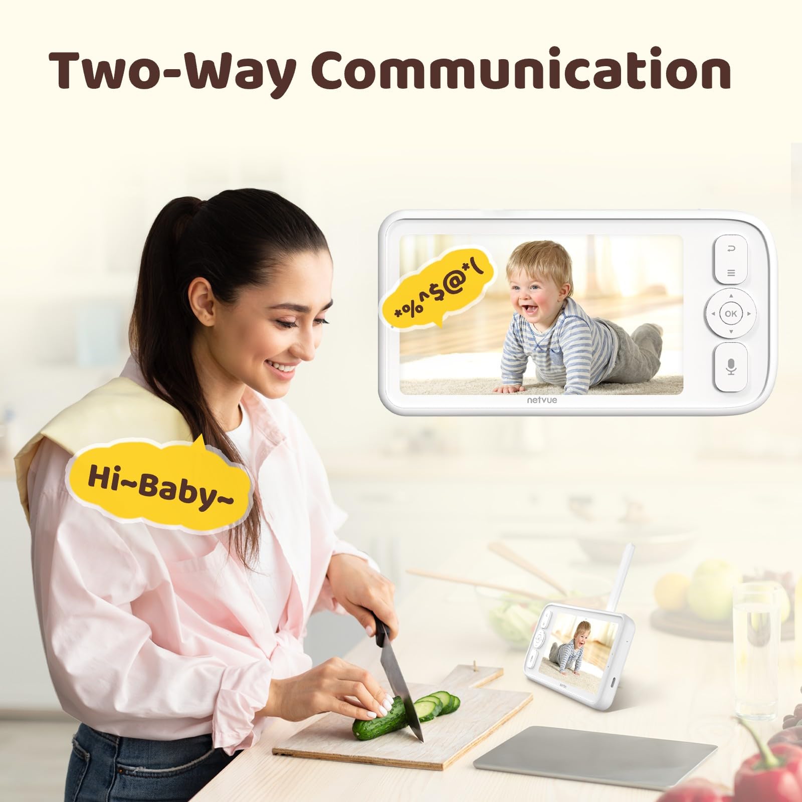 NETVUE Baby Monitor with 5