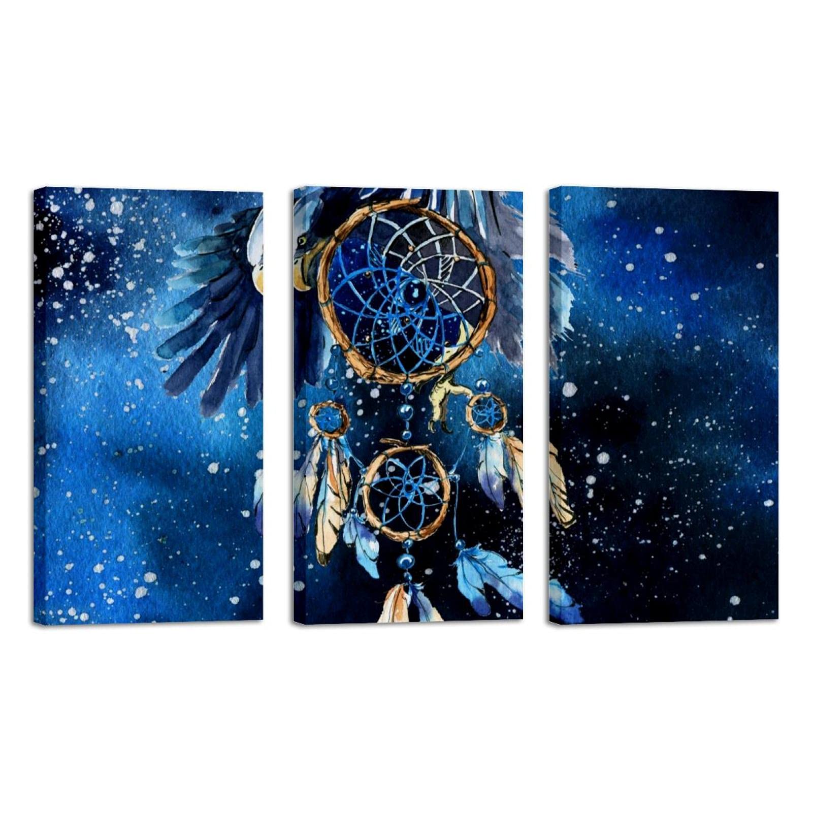 Dream Catcher Eagle Universe Oil Painting Canvas Wall Art - 16