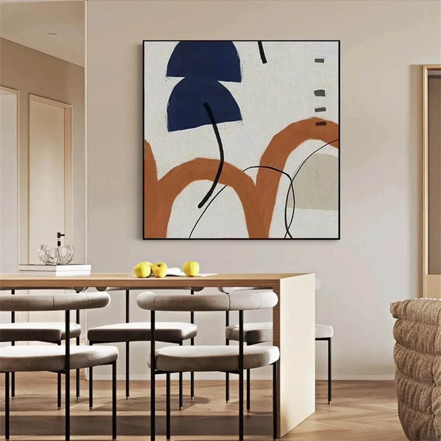 Abstract Tranquility Wall Art Canvas Print - Modern Home Decor for Living Room, Bedroom & Office #WS236 | Perfect for Meditation Spaces & Boho Interior Design