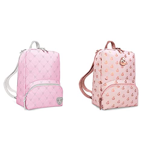 Animal Crossing: New Horizons Switch Mini Backpack & Controller Gear Bag Set - Rose Gold Island Edition for Nintendo Switch - Perfect for Gaming Conventions & Travel Accessories