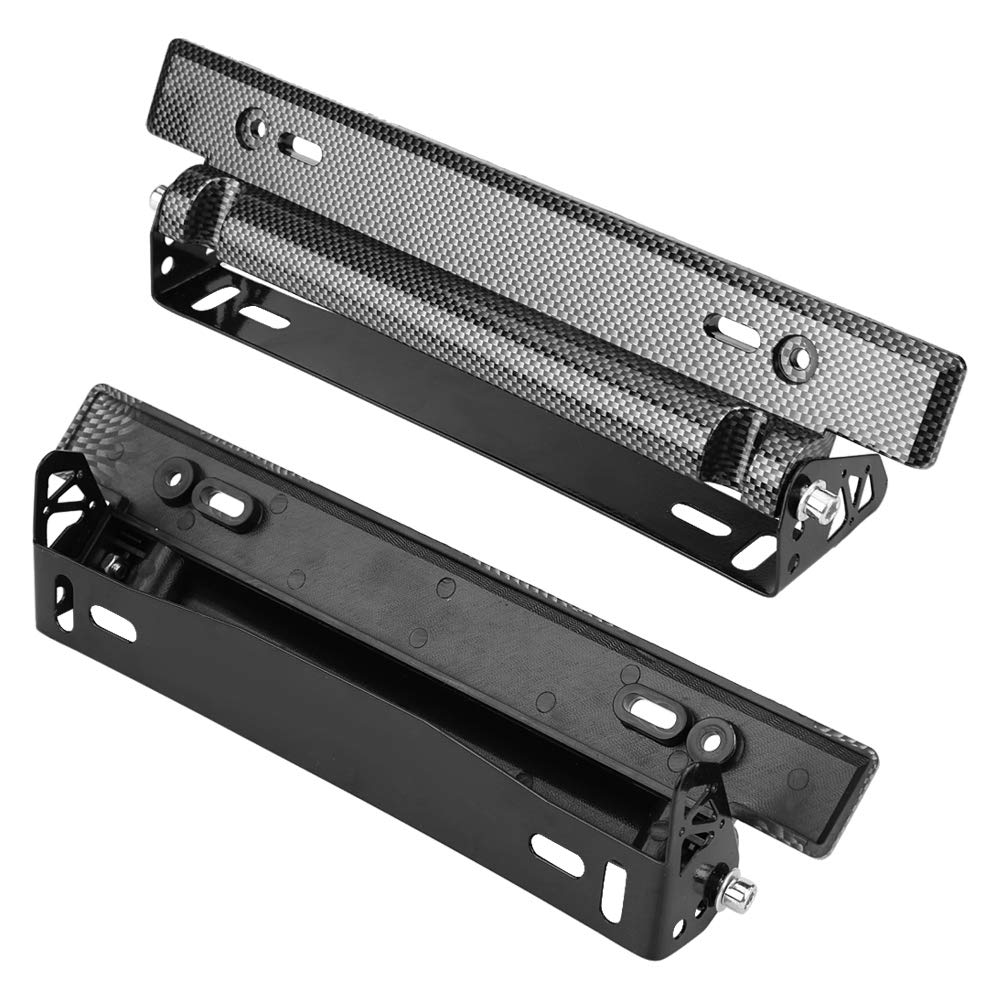 Universal Adjustable Weatherproof Car License Plate Bracket Holder - Durable License Plate Frame for All Vehicles - Perfect for Trucks, SUVs, and Sedans in All Weather Conditions