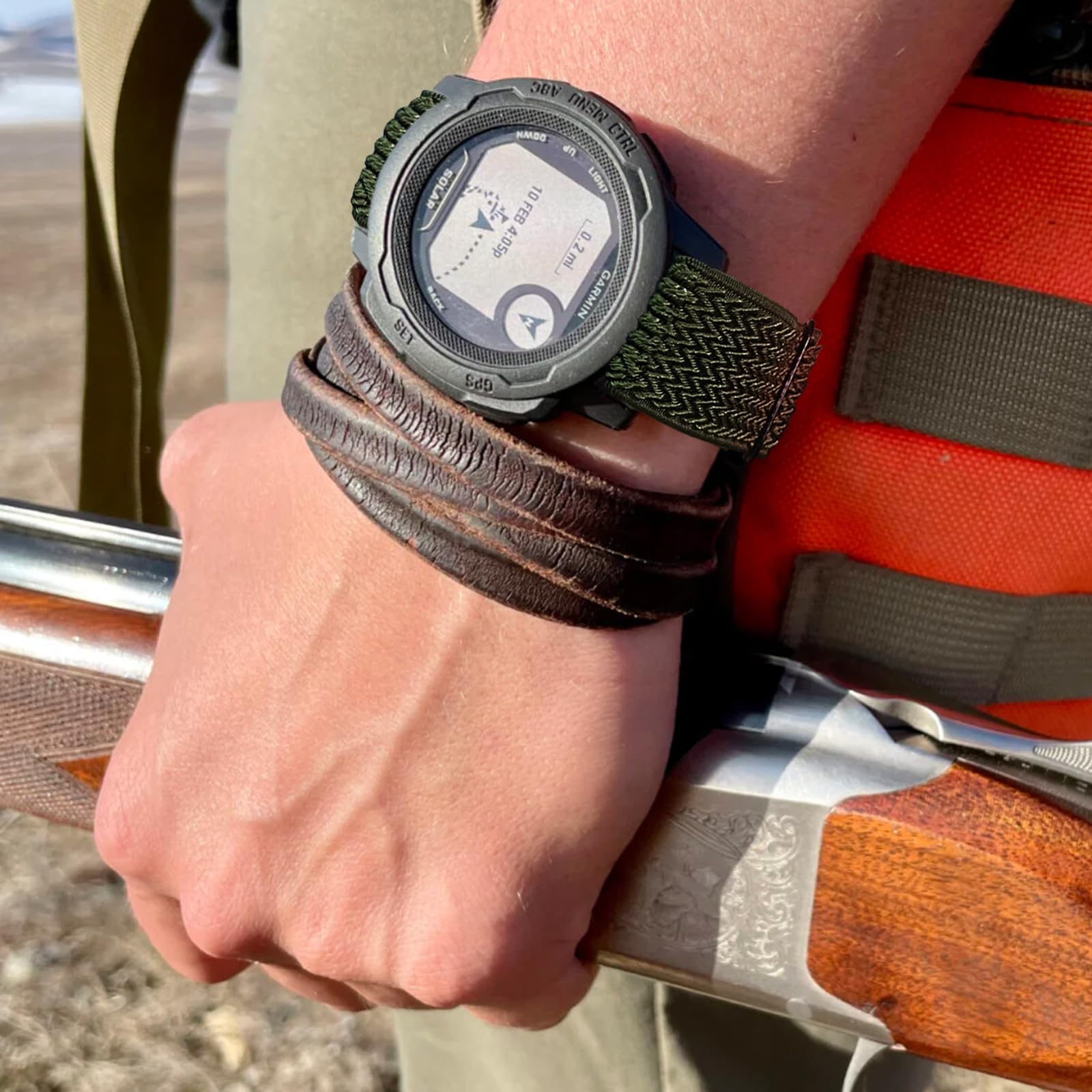 3 Pack 22mm Stretchy Nylon Loop Watch Bands for Garmin Instinct Series - Instinct 2 Solar, Tactical, Solar, Tide, Esports - Comfortable & Durable Replacement Straps for Outdoor Sports, Hiking & Daily Wear