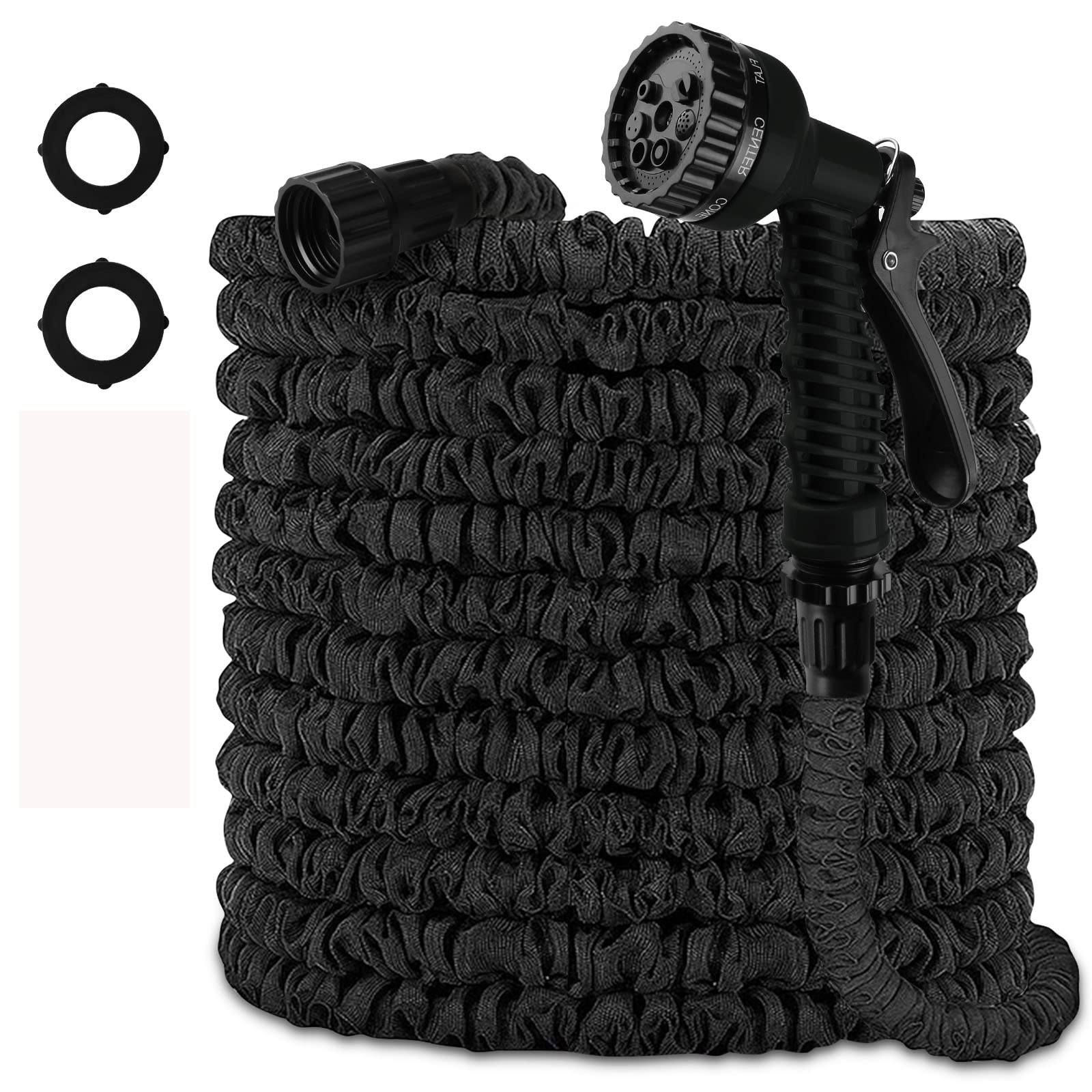 75FT Expandable Garden Hose with 7-Pattern Spray Nozzle - Lightweight, Flexible Water Hose for Gardening, Lawn Care, Car Washing & Outdoor Cleaning - Perfect for Backyard, Patio, and Home Maintenance