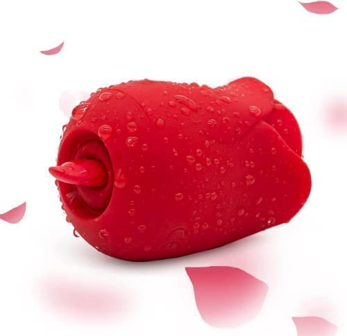 Premium Rose Toy for Women - 10 Vibration Modes Nipple & Breast Stimulator, Couples Adult Toy for Enhanced Pleasure - Perfect for Romantic Nights & Self-Care Moments (Red)